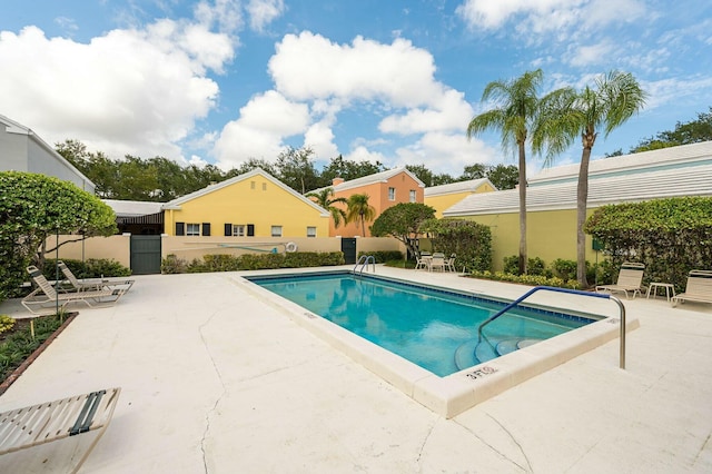 view of pool with a patio area