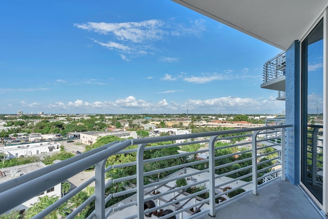 view of balcony