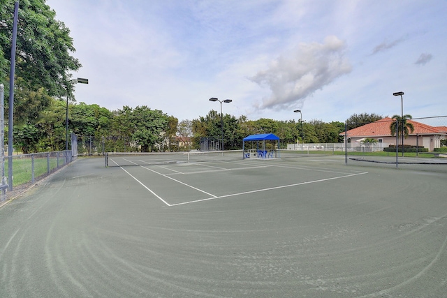 view of sport court