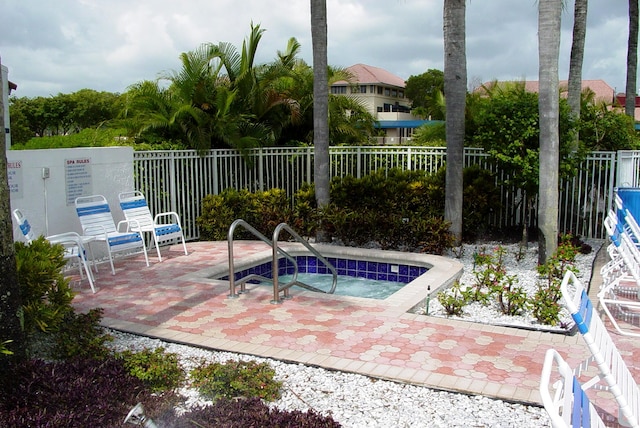 view of pool with a patio