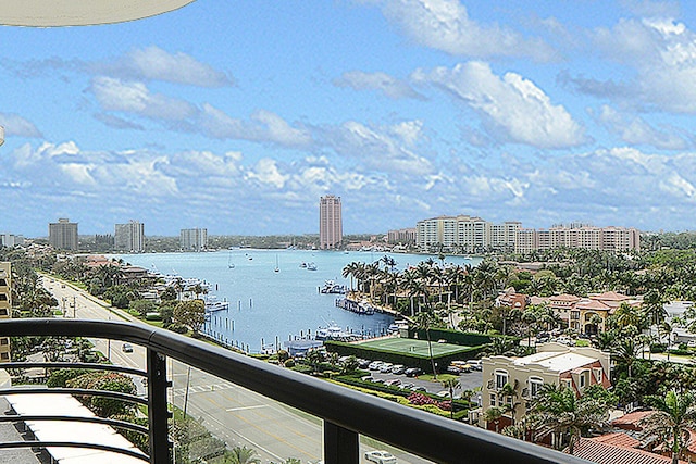 view of water feature