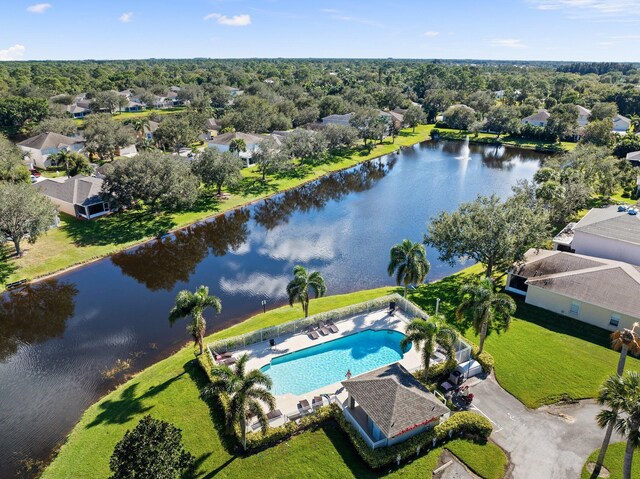 2538 12th Sq SW, Vero Beach, FL 32968 - drone / aerial view featuring a water view