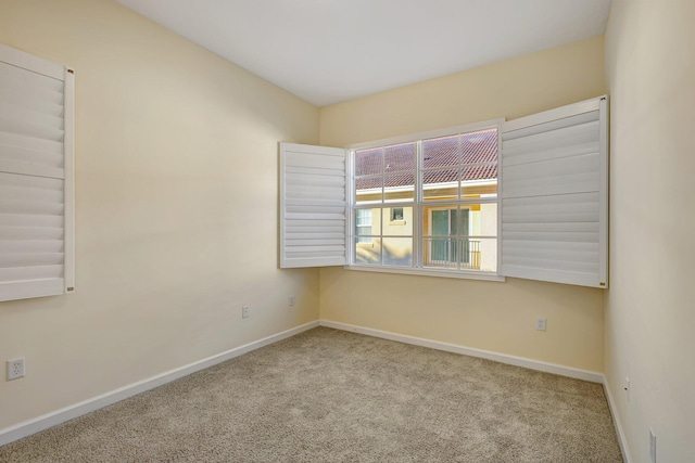 view of carpeted empty room