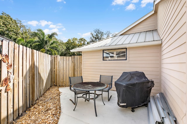 view of patio / terrace with grilling area