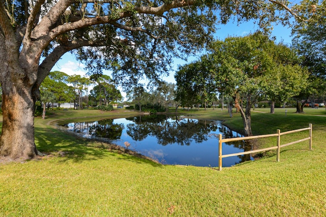 view of water feature