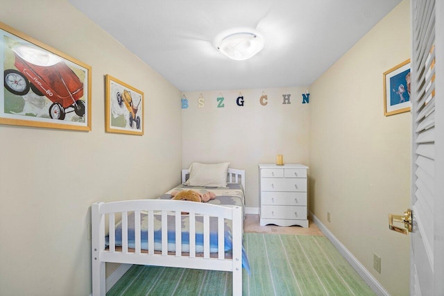 bedroom featuring carpet flooring