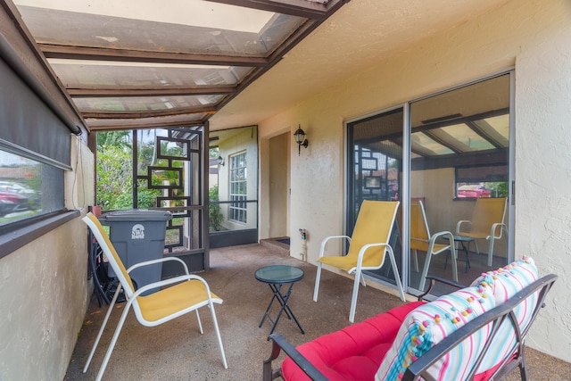 view of sunroom / solarium