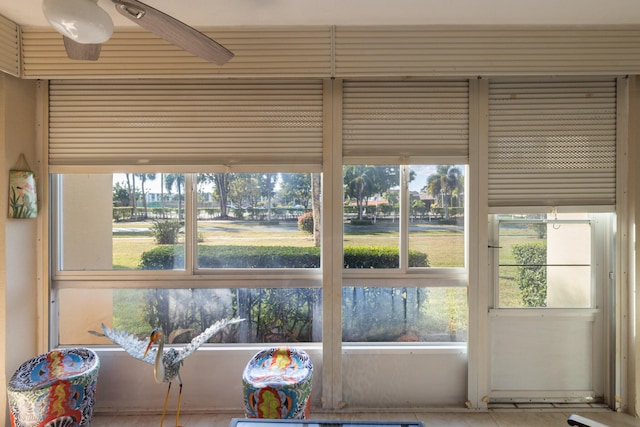 view of sunroom / solarium