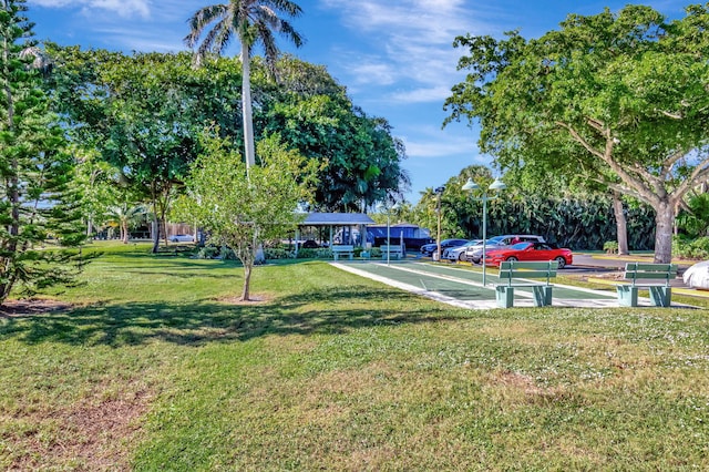 view of home's community featuring a yard