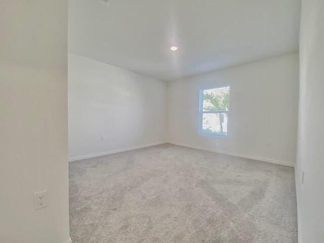 view of carpeted empty room