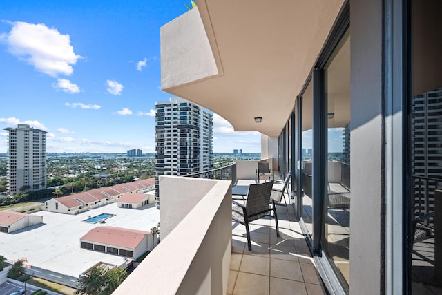 view of balcony