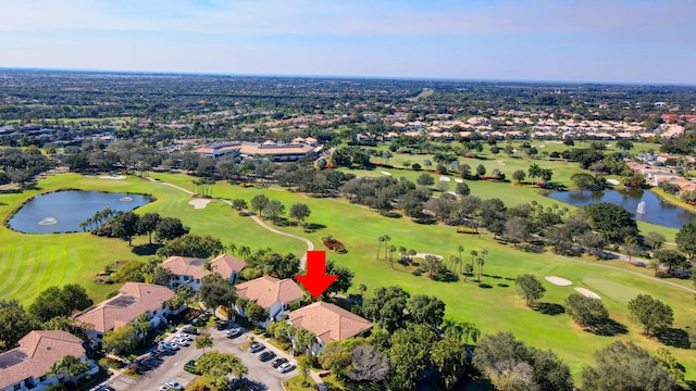 7230 Clunie Pl Unit 15403, Delray Beach, FL 33446 - aerial perspective of suburban area featuring a nearby body of water and a local golf course