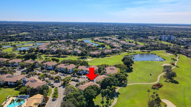 7230 Clunie Pl Unit 15403, Delray Beach, FL 33446 - aerial view of residential area featuring a large body of water and a local golf course