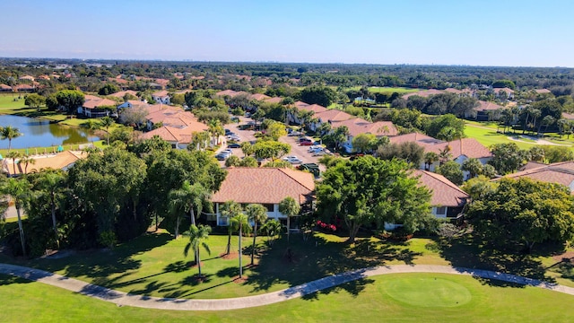 7230 Clunie Pl Unit 15403, Delray Beach, FL 33446 - aerial view of residential area featuring a local golf course and a nearby body of water