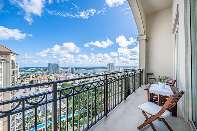 view of balcony