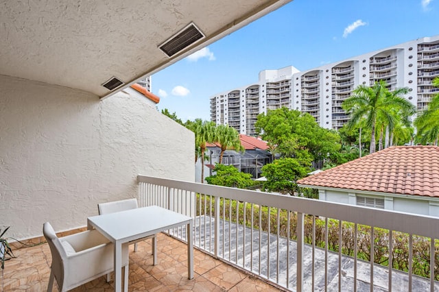 view of balcony