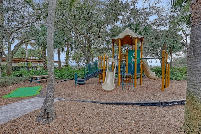 view of play area