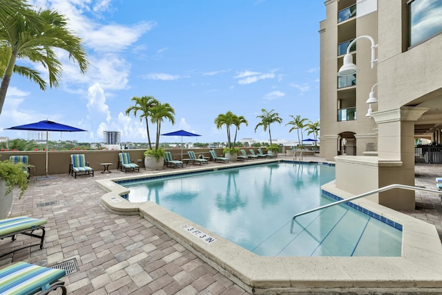 3610 Gardens Pkwy Unit 503A, Palm Beach Gardens, FL 33410 - community pool featuring a patio area