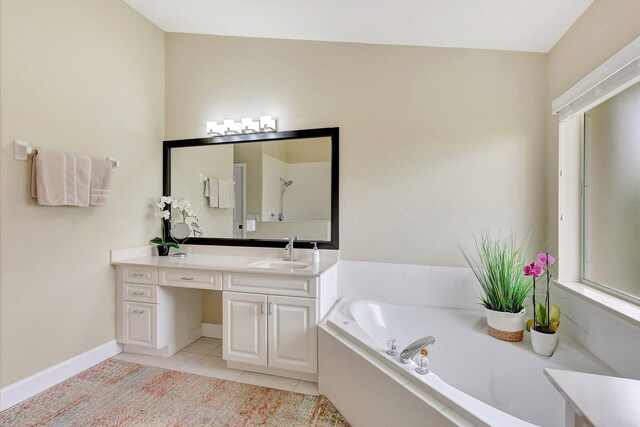 bathroom with tile patterned floors and a tile shower