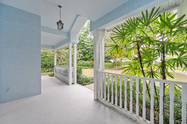 view of patio / terrace featuring a porch