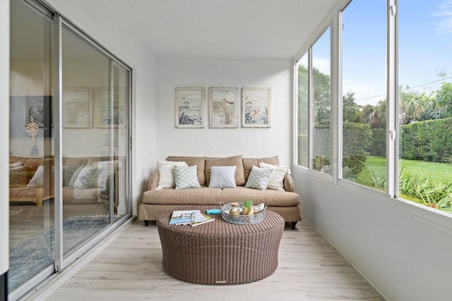 view of sunroom / solarium