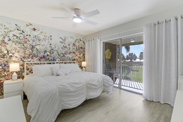 bedroom featuring dark hardwood / wood-style floors