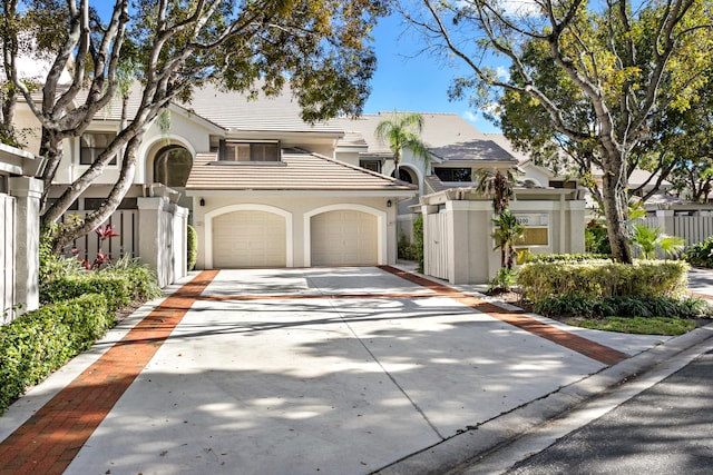 view of front of house featuring a garage