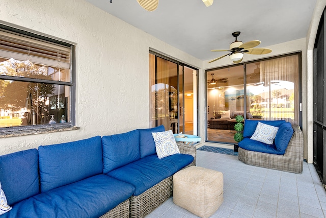 view of sunroom / solarium