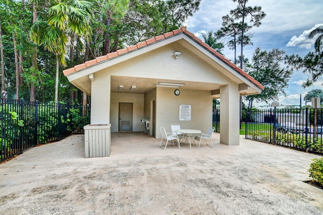 exterior space with a patio area