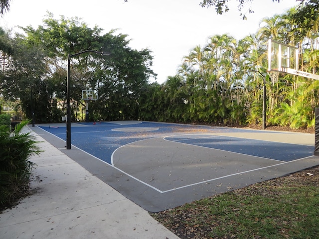 view of basketball court