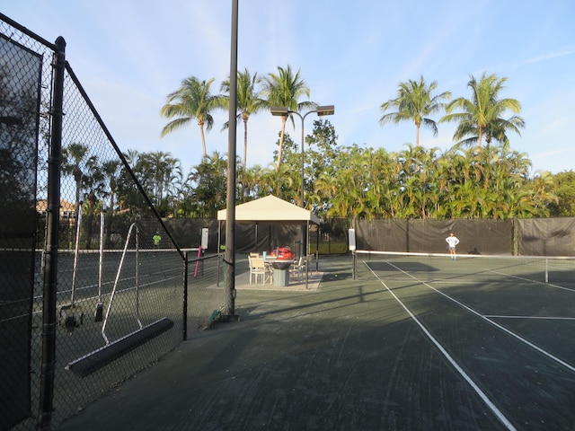 view of tennis court