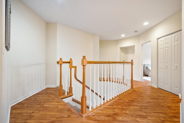 hall featuring hardwood / wood-style floors