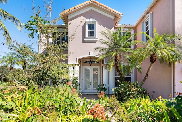 mediterranean / spanish house with french doors