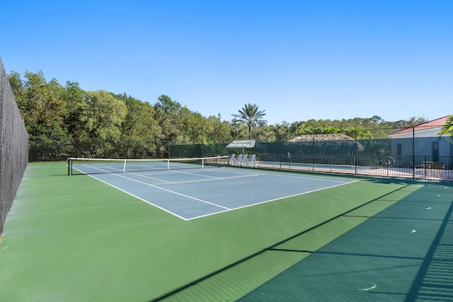 view of sport court featuring basketball court