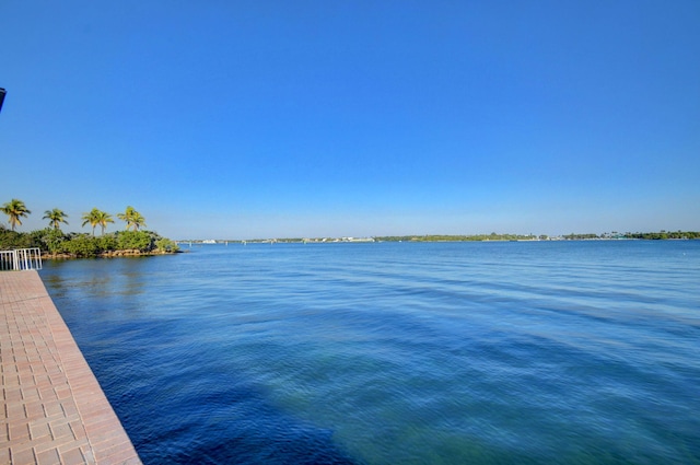 view of water feature