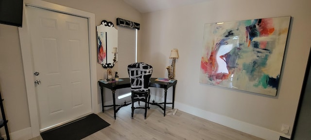 entrance foyer featuring light hardwood / wood-style flooring