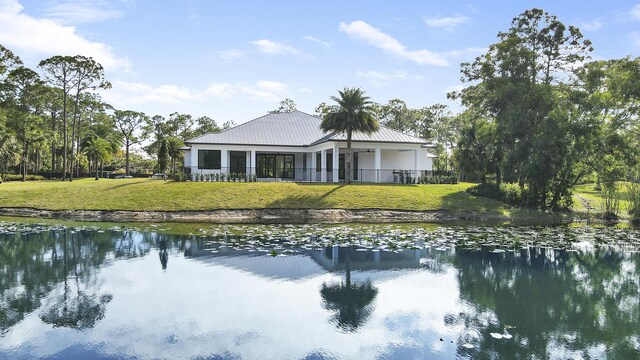 view of water feature