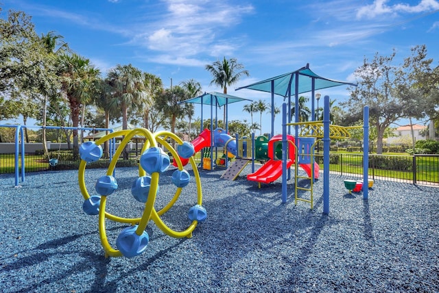 view of play area