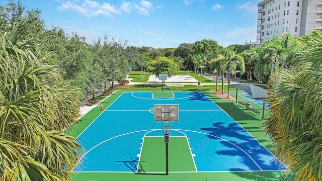 view of sport court