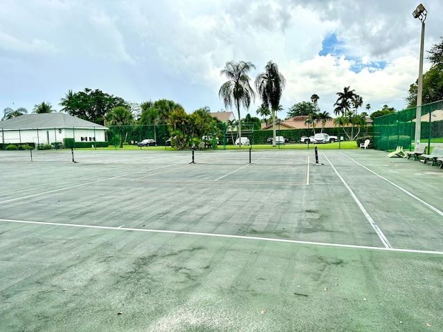 view of sport court