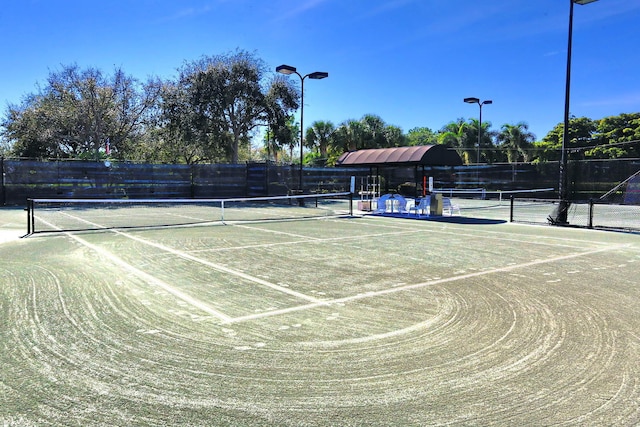 view of sport court