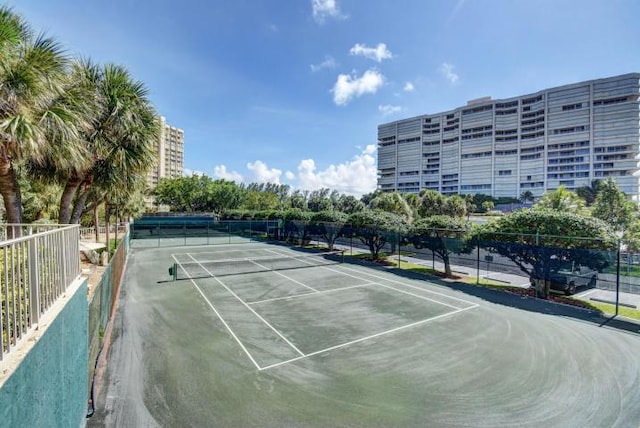 view of tennis court