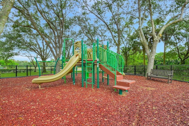 view of jungle gym