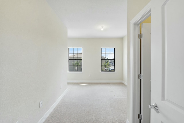 view of carpeted empty room