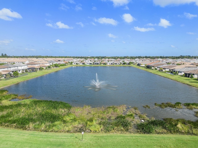 property view of water with a residential view