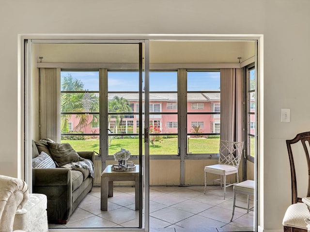 view of sunroom / solarium