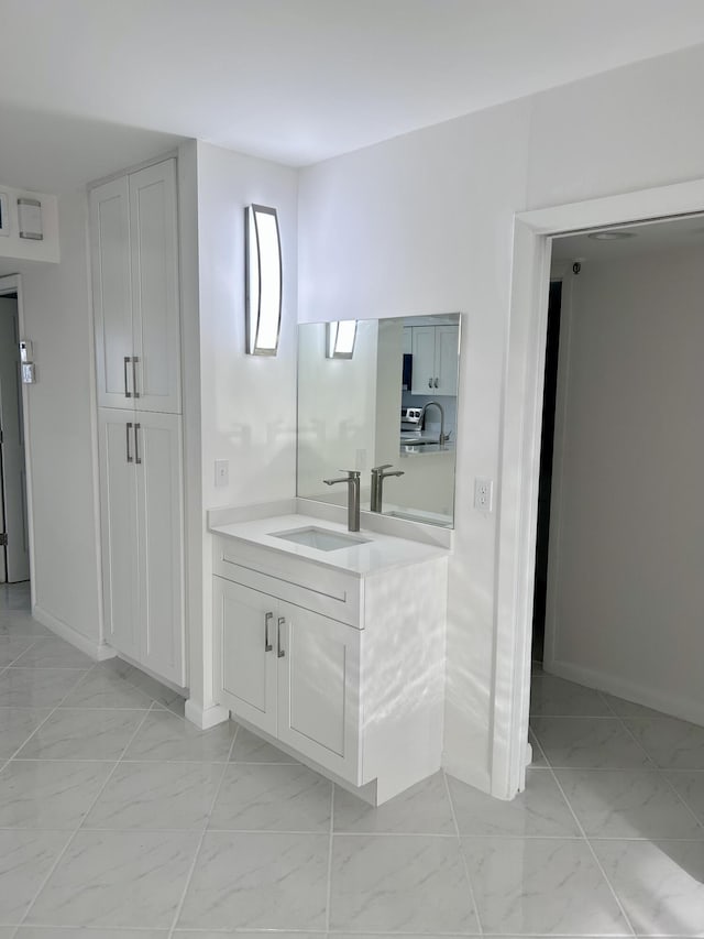 bathroom featuring vanity