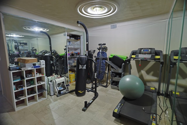 view of workout room