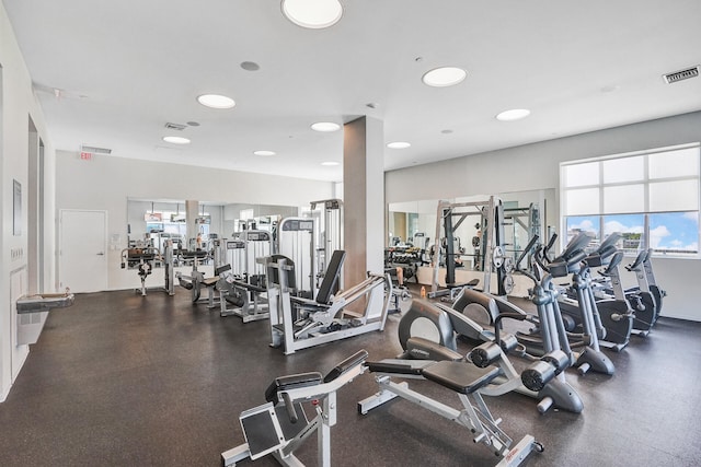 view of exercise room