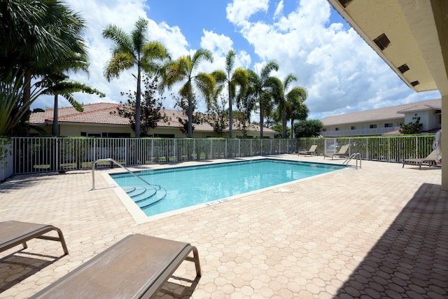 view of pool with a patio